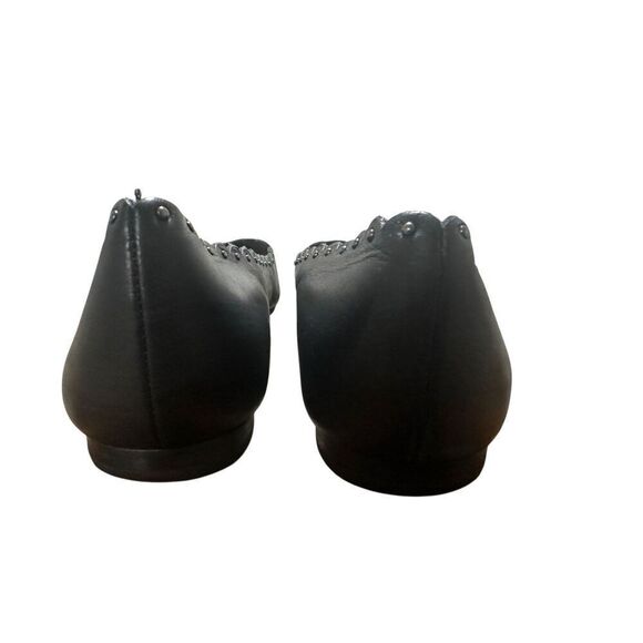 Coach Jill Leather Pointed Toe Scalloped Flats Size 8B - Picture 5 of 6